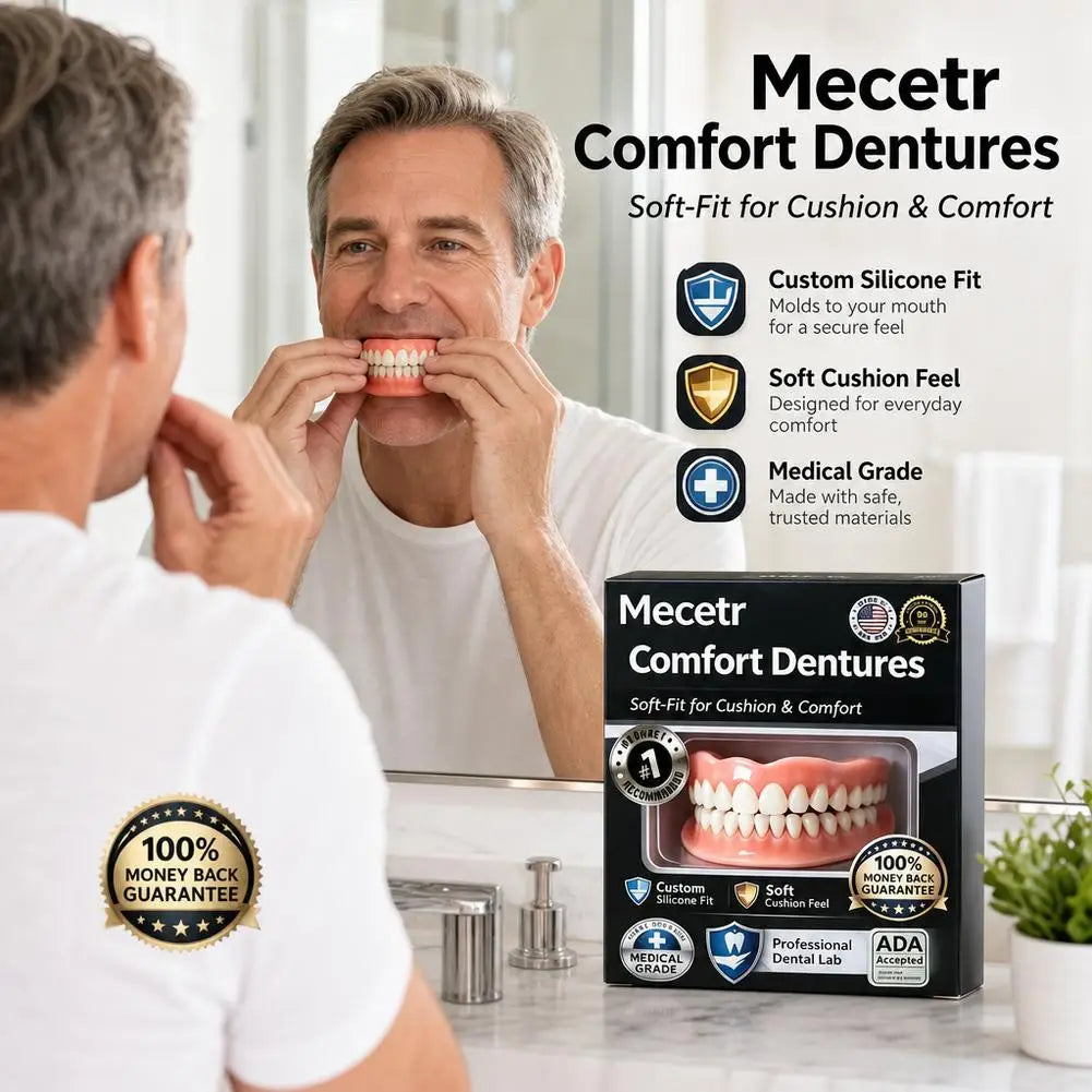 Denture Cushion Soft Denture Liner Kit Denture Reline Kit Soft Fit Denture Cushion Pads for Upper Lower Dentures Quake