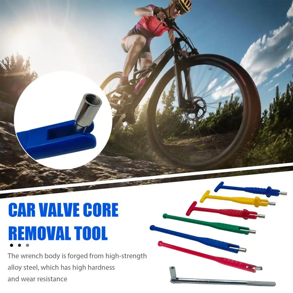 Automotive Tire Valve Installer Tire Valve Stem Puller Tool Kit Reusable Valve Core Remover Universal Stem Extenders for Rv Quake