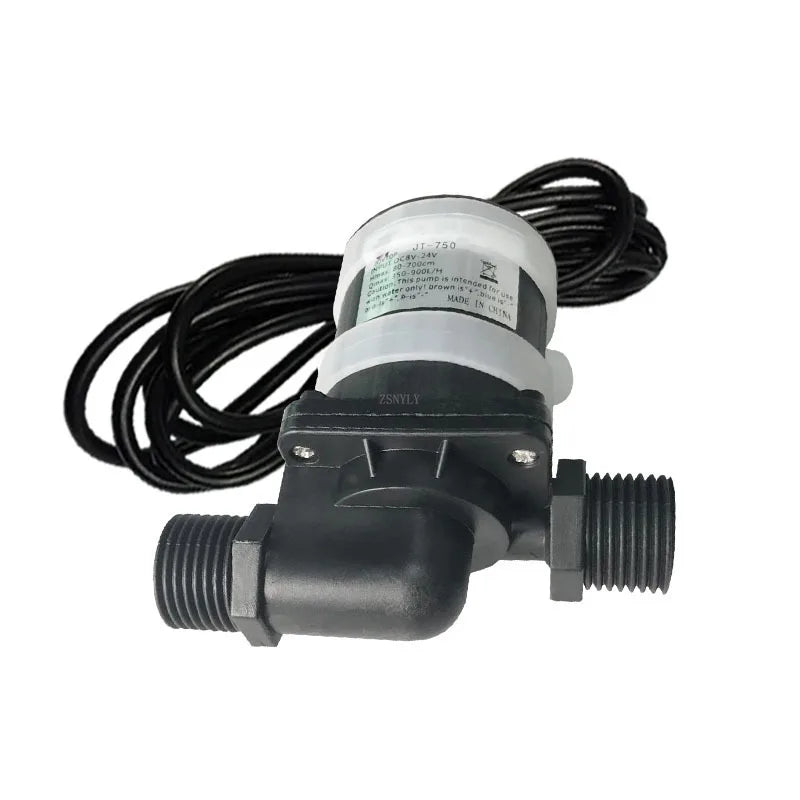 JT-750D DC 12V Water Pump Brushless Motor Pump 1/2'' 5/8'' Thread Max 7M 900L/H Ultra-quiet Car Washing Gardon Using Pump Quake