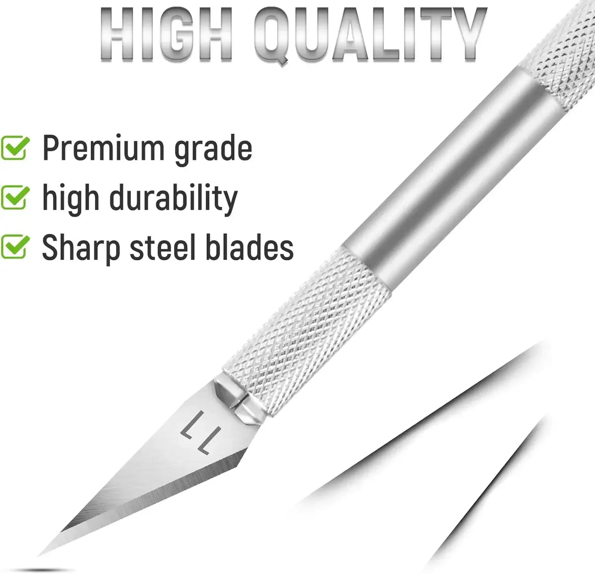 vvocci Precision Hobby Knife for DIY, Colorful Craft Knife Kit 10PCS Exacto Knife, Sharp Exacto Knife Set, Art,Cutting, Carving, Quake