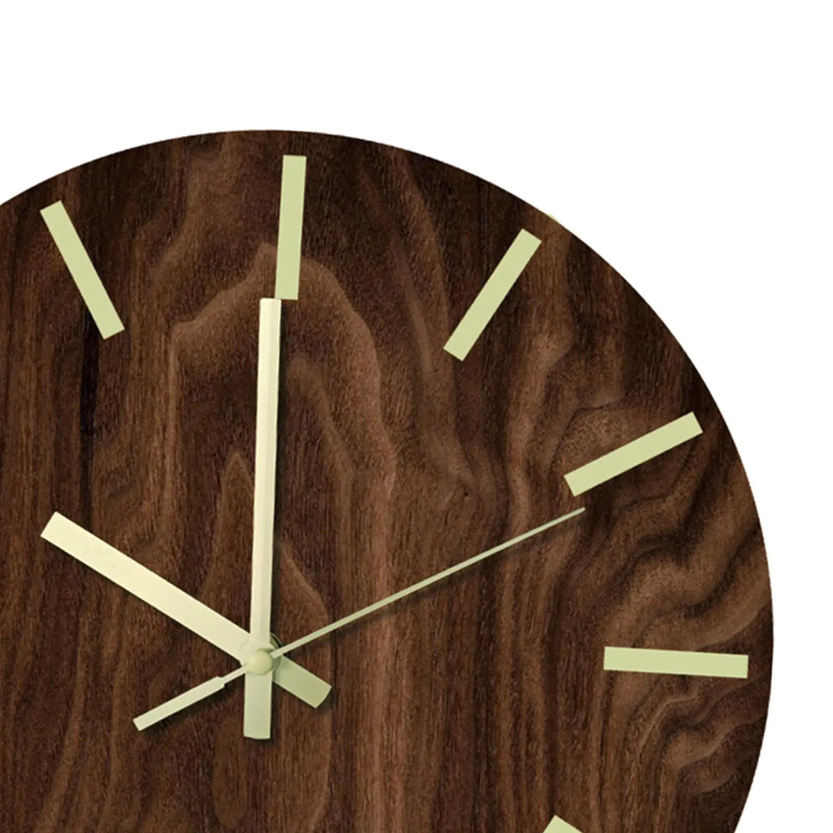 Acrylic Luminous Wall Clock 12 Inch Silent Dark Clocks Battery Operated Bedroom Decor Quake