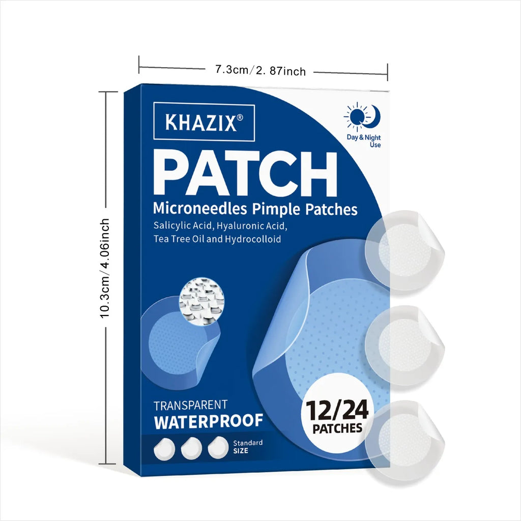 Micro Needle Pimple Patch (24 Pack) Hydrocolloid Micropoint Pimple Patch For Acne & Pimples Microdart Patch, Micro Dart Pimple P Quake