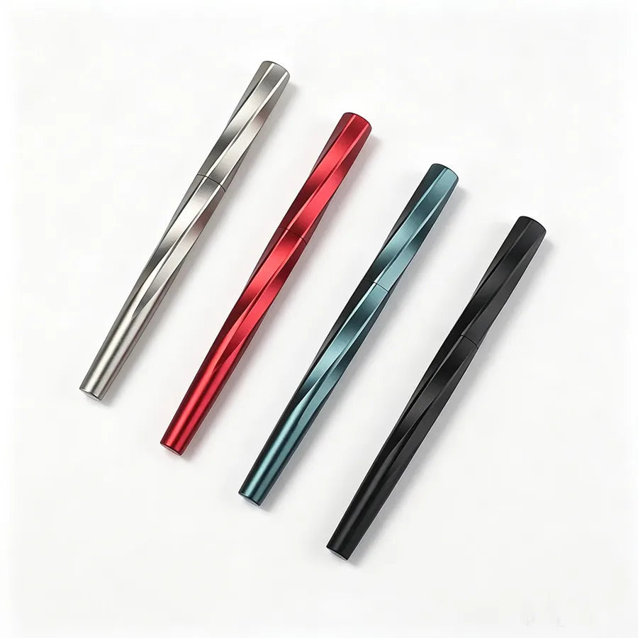 Twisted Texture Magnetic Cap Fountain Pen Full Metal Smooth Writing Office Business Student Calligraphy Stationery Gift Ink Pen Quake