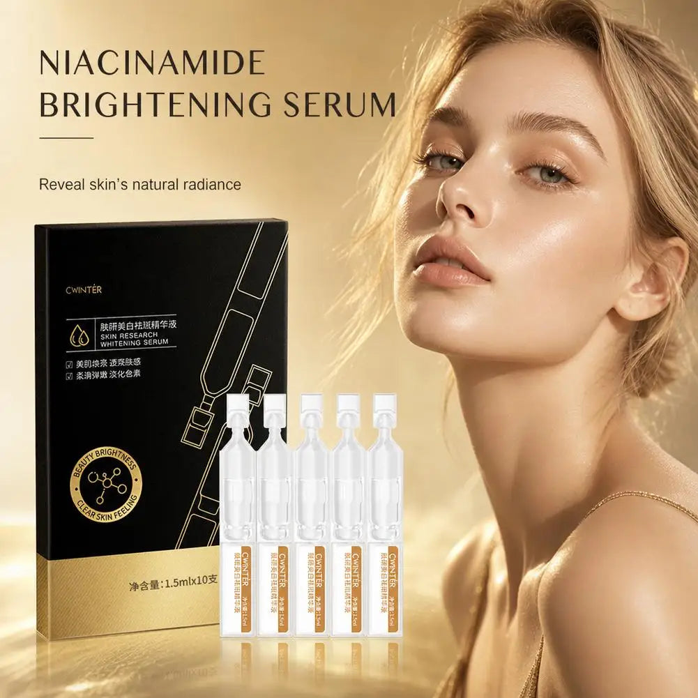 Nicotinamide, Vitamin C Face Serum Deep Nourishment Collagen Wrinkle Essence Moisturizing Firming Lifting Skin Care 10/20pcs Quake