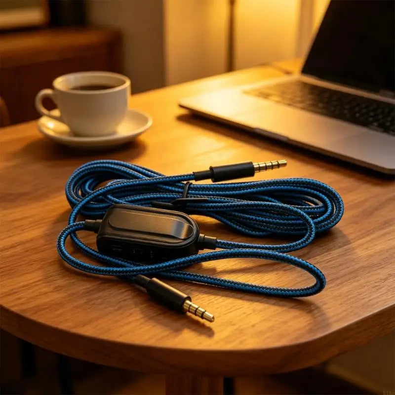 3.5Mm Headsets Cable for A10 A 30 A40 A50 Series, Braided Replacement Wire with Gold Plated Plugs and 2M Reach K1KF Quake