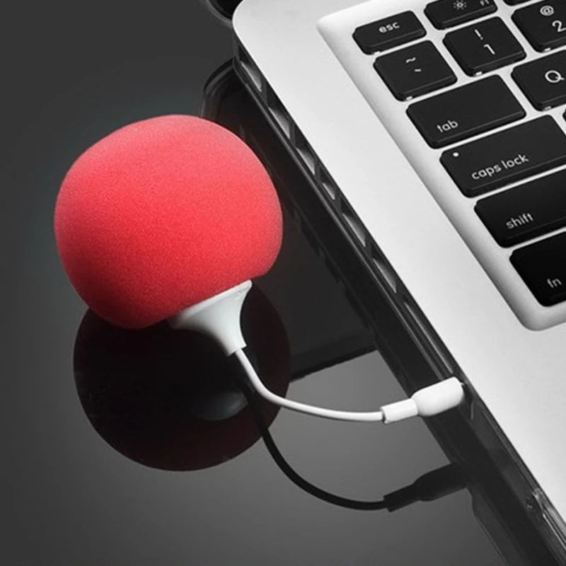 Mini Portable Travel Aux-Speaker Cute Ball Audio Speaker Wired- with 3.5mm Headphone Jack Gift for Classmates Besties K1KF Quake