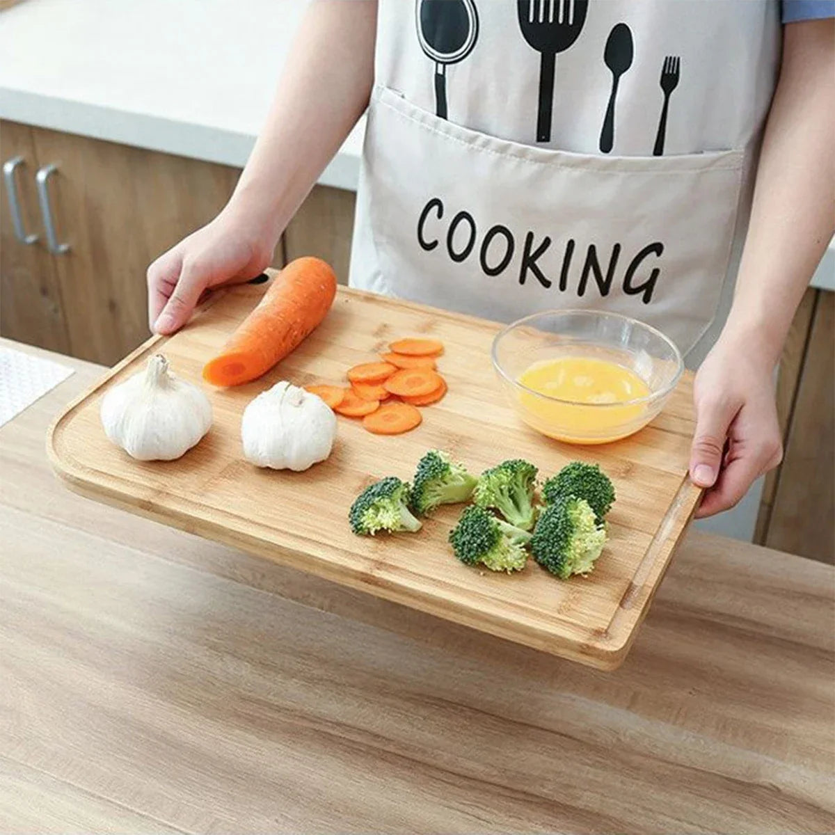 Solid Wood Cutting Board Bamboo and Children's Cutting Board Wooden Kitchen Cutting Board Rolling Board Cutting Board Quake