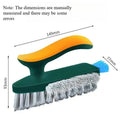 2 in 1 Gap Cleaning Brush Multifunctional Scrub Brush with Squeegee for Bathroom Floor Tile Grout Corner Kitchen Cleaning Tool Quake A
