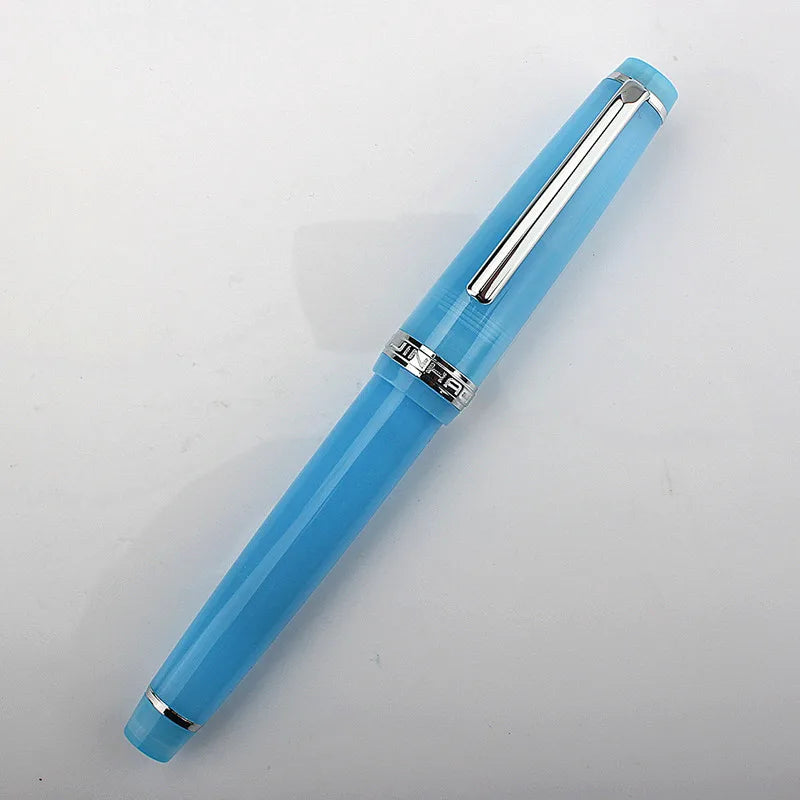 Jinhao 82 Fountain Pen Acrylic EF/F/M/Bent Nib Golden Trim with Converter Writing Pen Quake 82-11 EF 0.38MM