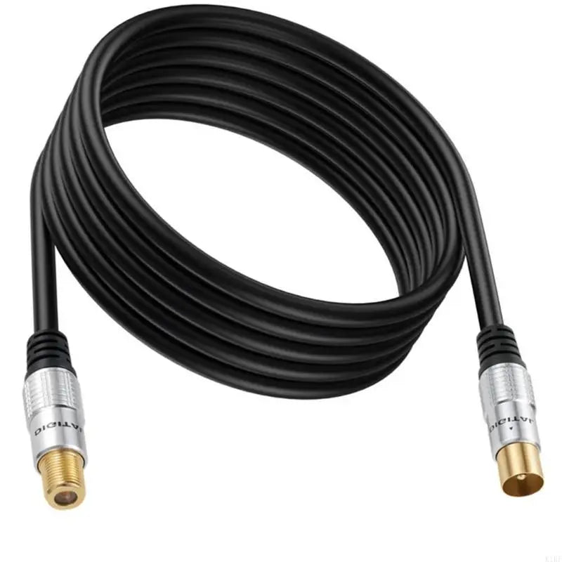 Coaxial Satellite Antennas Cable RG59U, F Female to TV9.5 Male Cable for Cable Box, Receiver, and DVR Setup K1KF Quake