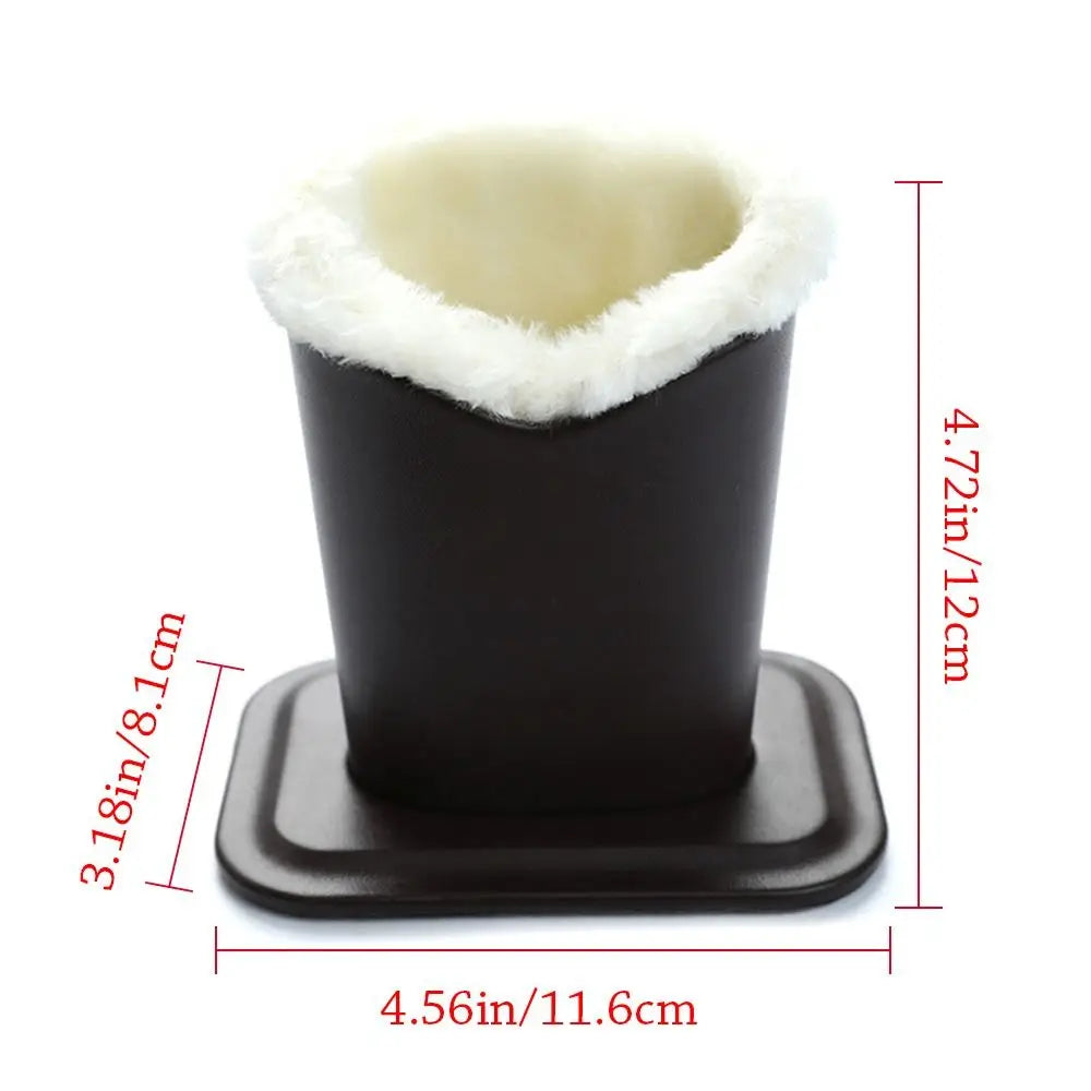 Office PU Leather Glasses Box Portable Eyeglass Holders Brush Pot Sunglass Stands Glasses Case Quake