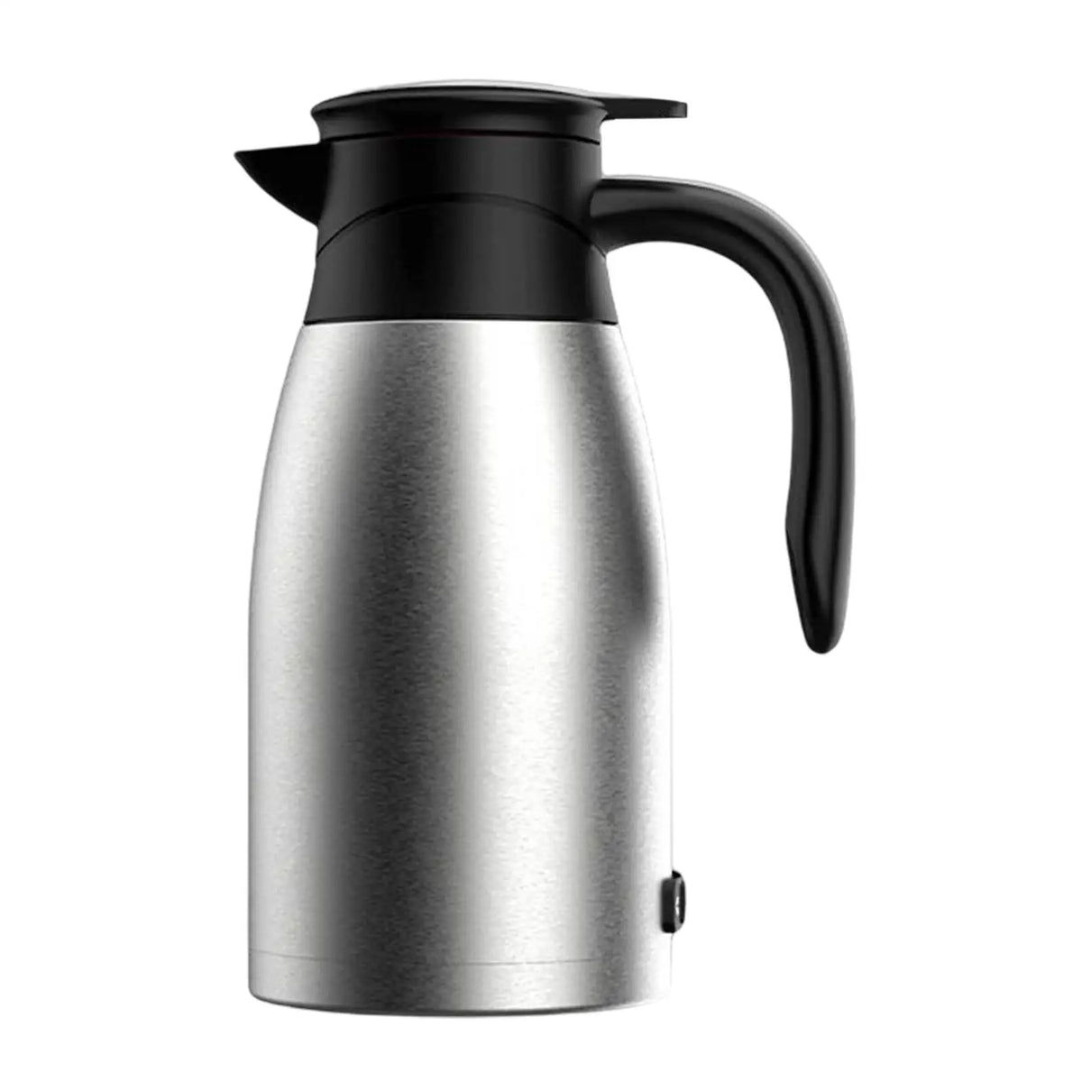12V Car Kettle Boiler Hot Water Kettle Heated Water Boiler for Camping Quake Silver