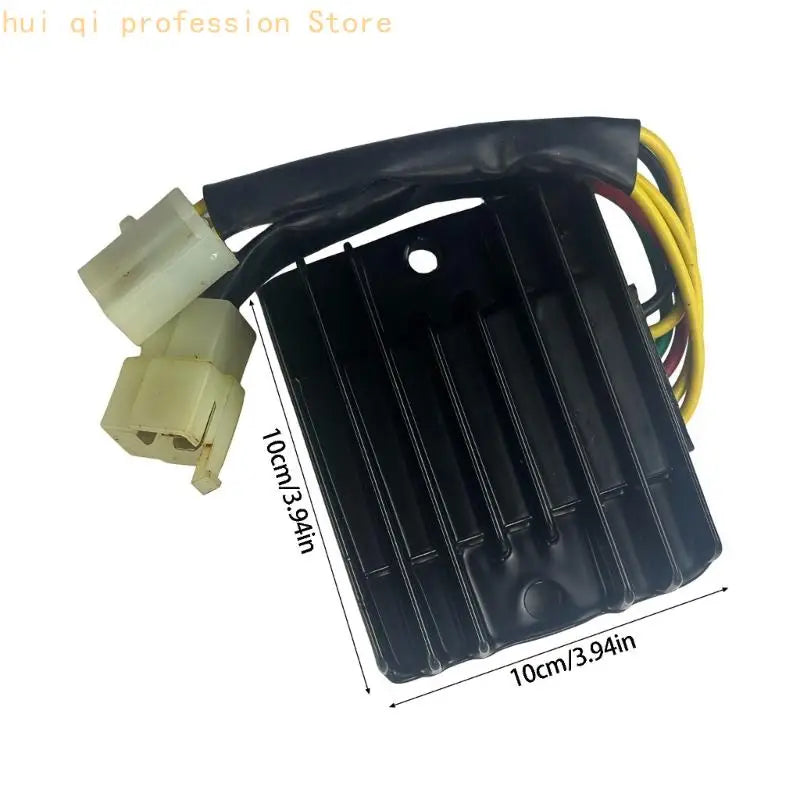 Motorcycle Electrical Repair Regulator, 12V Current Control Assembly with Molded Terminal Ends, For GY6 50cc to 250cc Garage Quake