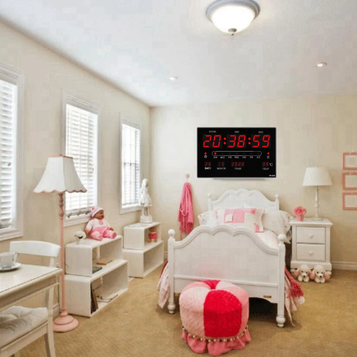 LED Digital Desk Alarm Clock Calendar Temperature Decor Housewarming Gifts Quake