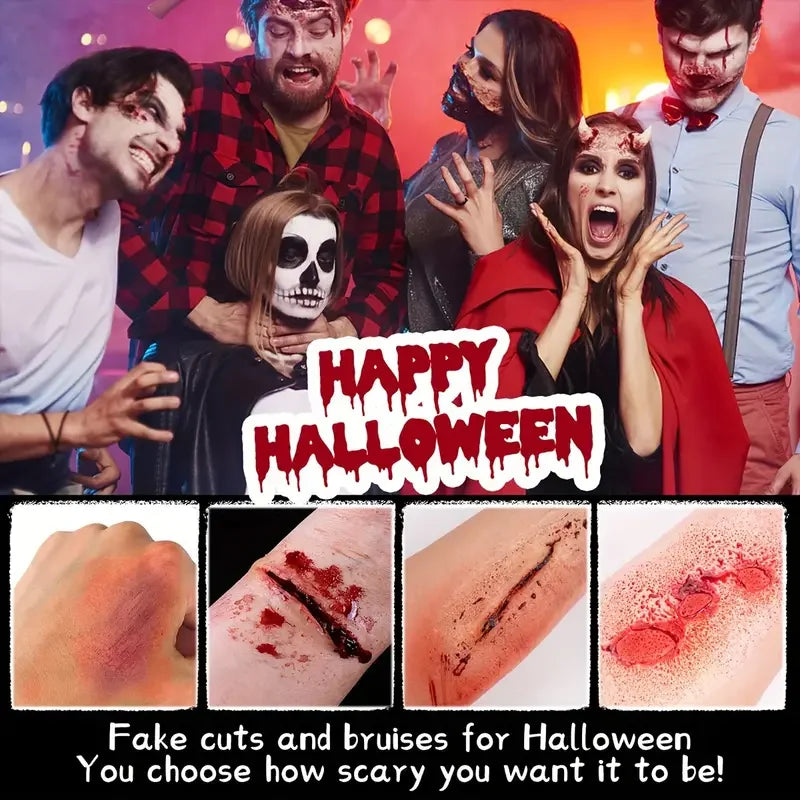 6-Color Bruise Wheel Makeup - Realistic SFX Zombie Makeup with Vibrant Face and Body Paint, Perfect for Halloween Costumes Quake