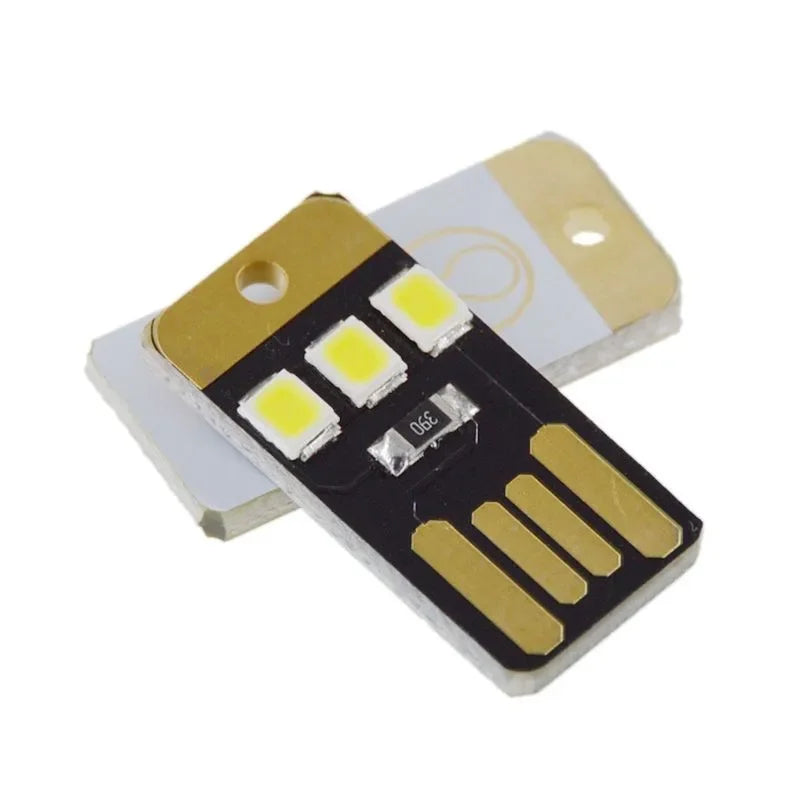 5pcs USB Keyboard Mini Super Bright Light Notebook Computer Mobile Power Supply Chip LED Nightlight Quake Default Title
