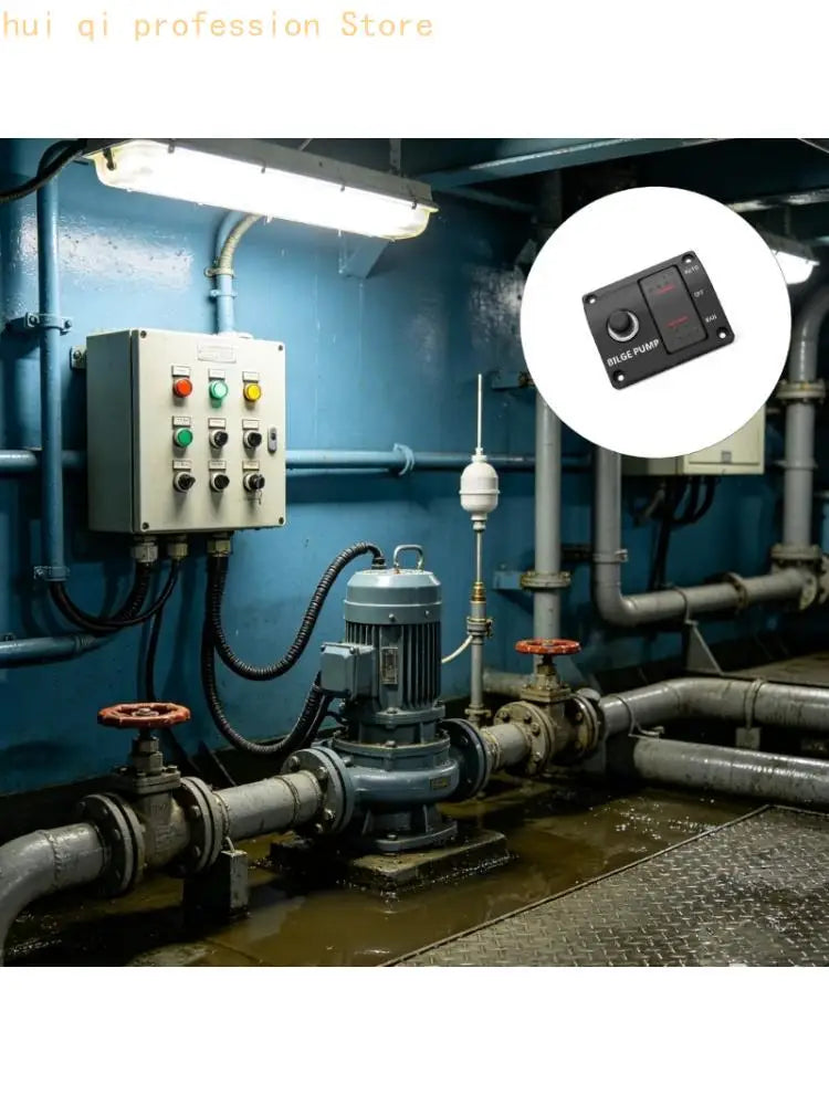 Boat Bilge Control Panel 12V 24V with Three Position Pump Use for Boat Wiring H8WE Quake CN