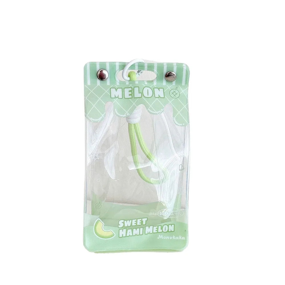 New Transparent Data Cable Storage Bag Dustproof PVC Dolls Storage Pouch Colorful Gift Dolls Outdoor Bag for 13cm Dolls Quake Green