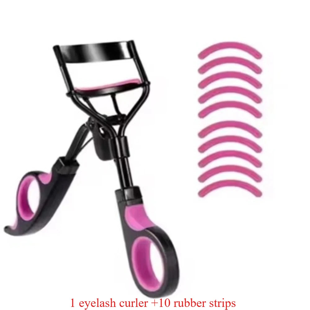 vvocci Women's Eye Tool Portable Eyelash Assistant Dual-color Curling Eyelash Curler False Eyelash Assistant Beauty Quake M132 Pink
