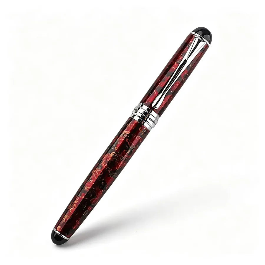 Jinhao 750 Fountain Pen Matte Black Metal Body M Nib Classic Ink Pen Business Office Writing Gift Pen Quake 750-5 M 0.7MM