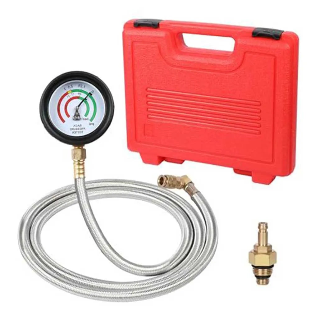 Exhaust Back Pressure Tester Kit Steel Hose Gauge For Diesel Gas Car Engine Diagnostic Tool Automotive Repair Equipment Quake