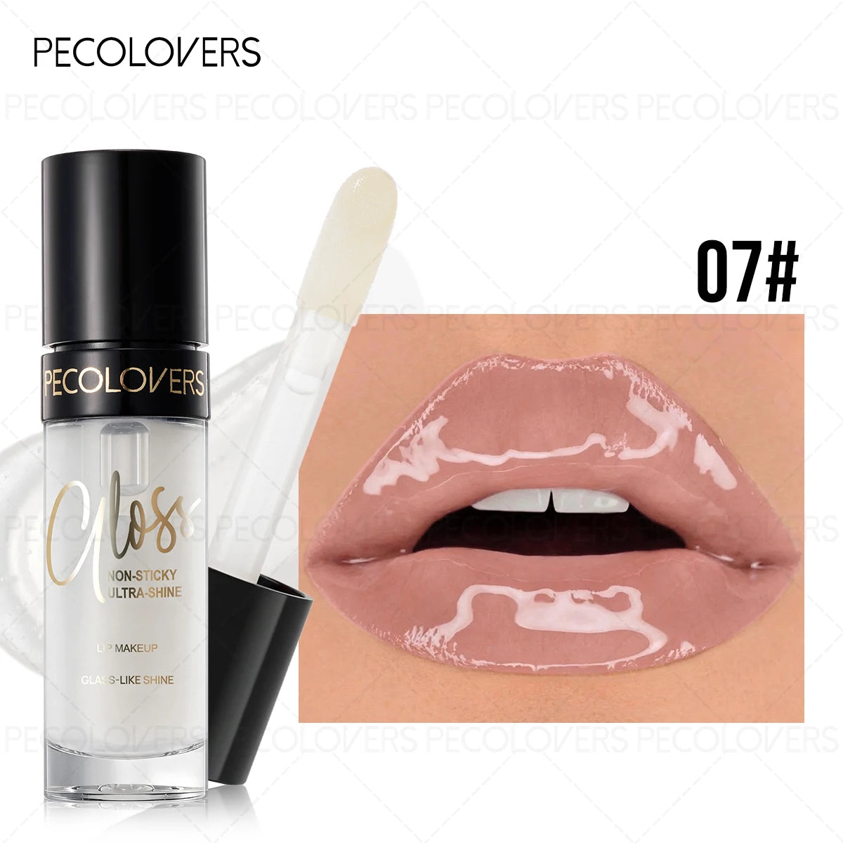 Moisturizing Colorful Lip Oil Lip Gloss, Shiny Lip Glaze Lip Gloss, Hydrating and Light Texture, Water Gloss Natural Finish Quake 07