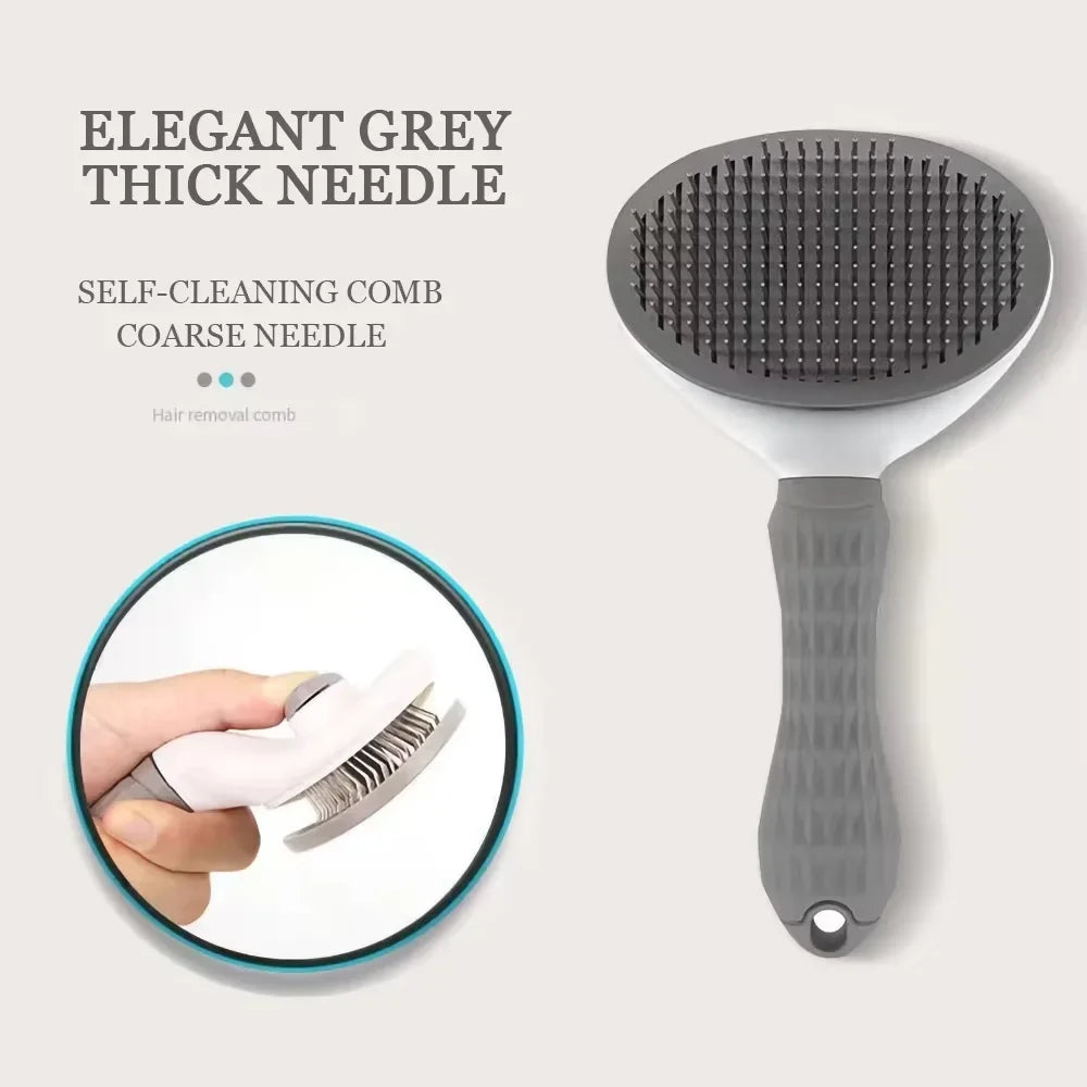 Dehairing Pet Comb Cat Comb Automatic Hair Removal Dog Comb Floating Hair Removal Cleaner Pet Supplies Quake