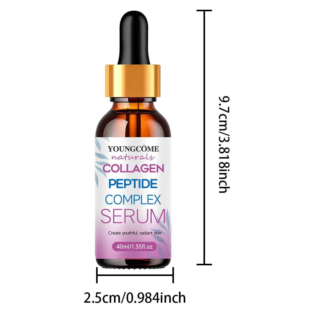 Collagen Wrinkle Remover Face Serum Lifting Firming Fade Fine Lines Anti-aging Essence Whitening Brighten Nourish Skin Care Quake 40ML