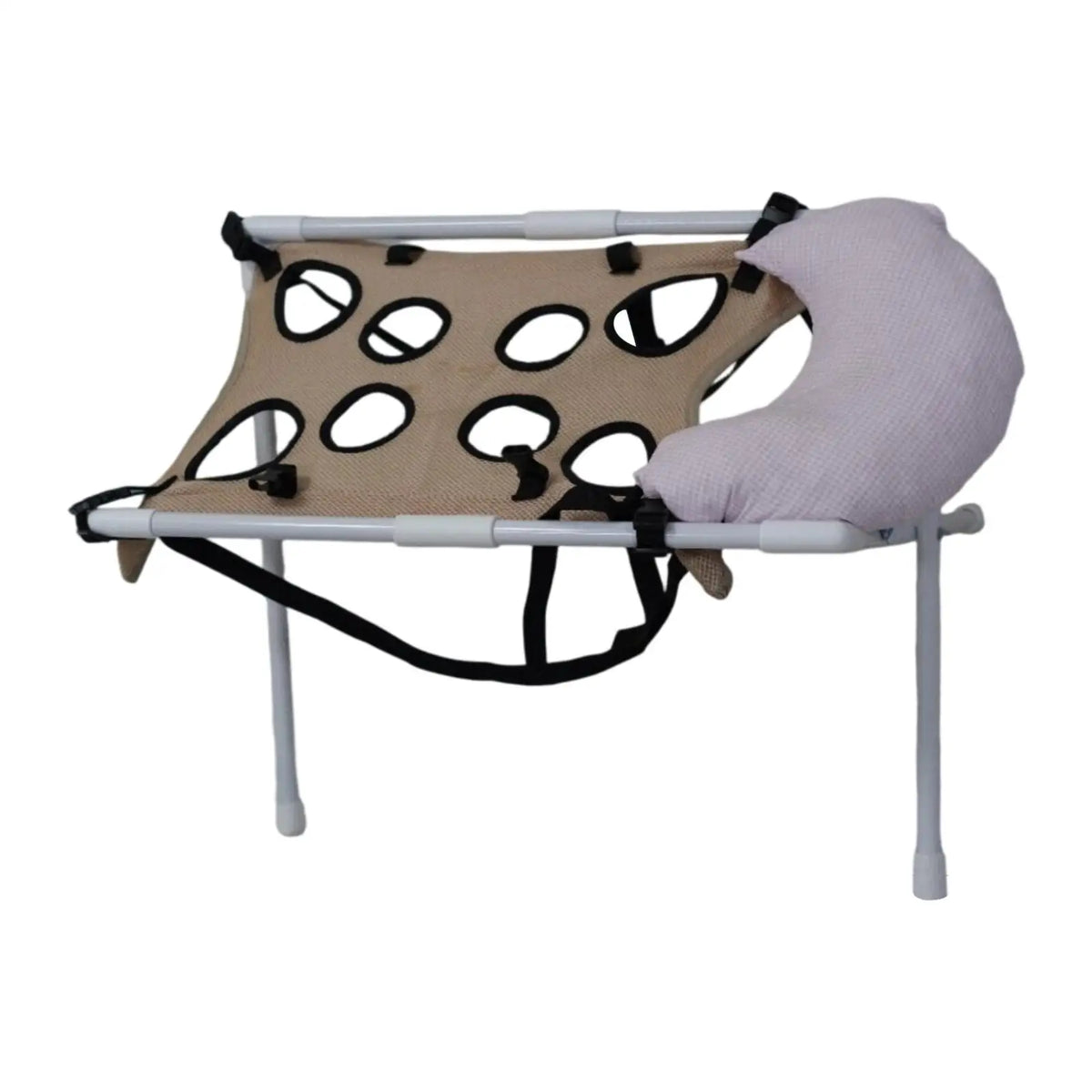 Pet Grooming Table Cleaning Accessory Pet Washing Station Bathing Stand with Pillow for Home Nail Trimming Pets Bathing Grooming Quake brown