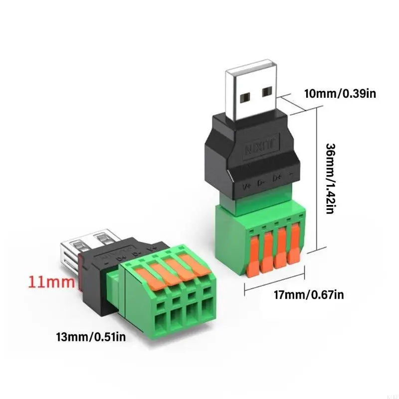 Convenient Installation USB 2.0 Plug Adapter For Blower Mouse Keyboards Wiring K1KF Quake