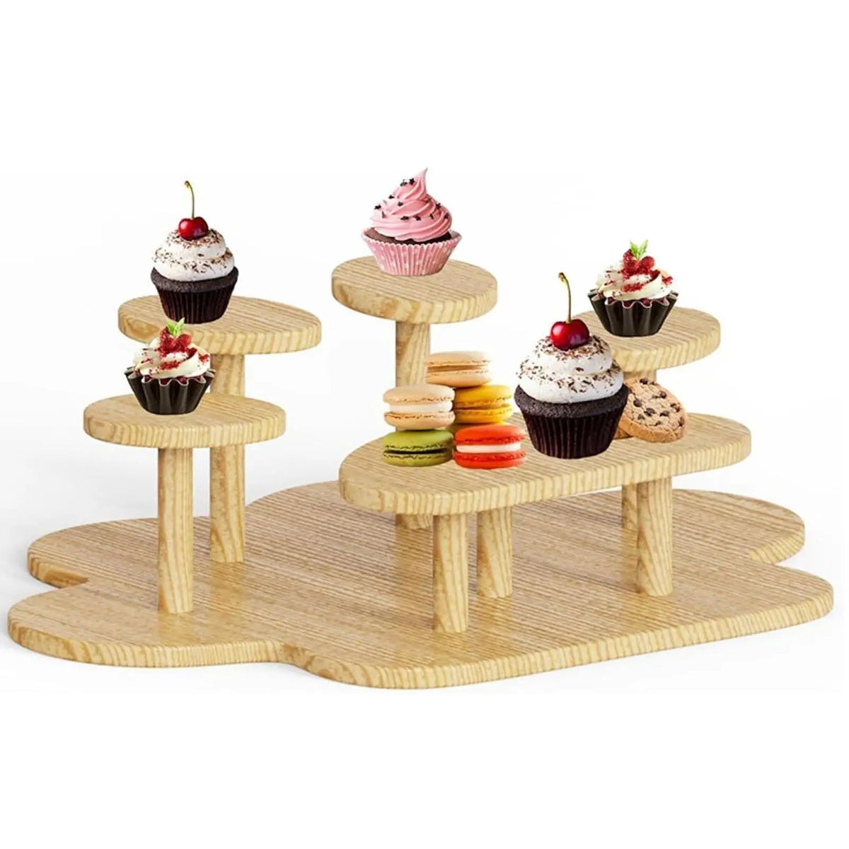 Display Riser Stand Paw Shaped Practical Multi Tier Multipurpose Decor Sturdy Countertop for Party Snack Model Figure Collection Quake