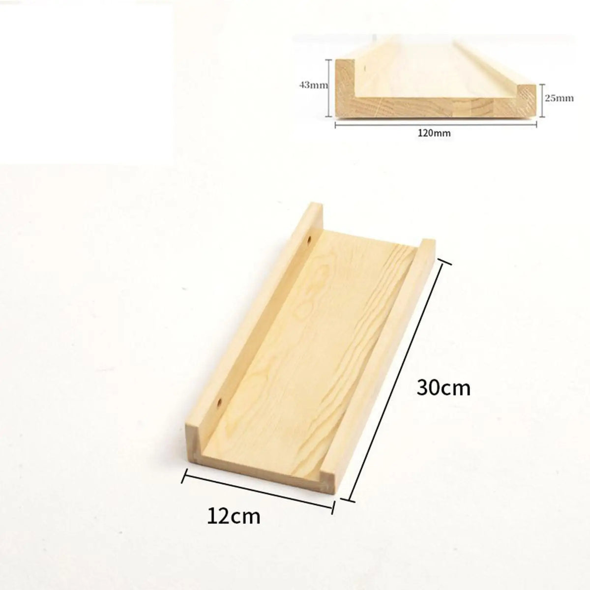 Wooden Wall Shelves Floating Shelf Set 3 Tier Minimalist Organizer Rack for Living Room Kitchen Bathroom Quake