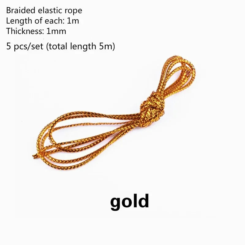 Shimmer Stretchable Braiding Hair Strings – 5m African Braid Rope