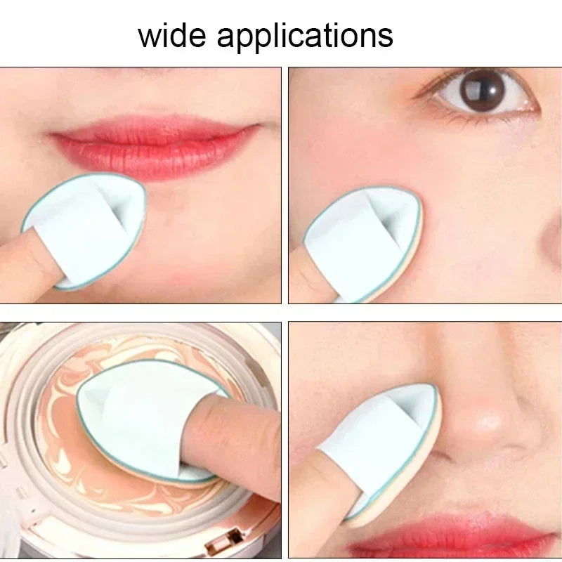 Makeup Tools Powder Sponge Face 6Pcs Mini Finger Puff Foundation Small Air Cushion Concealer BB Cream Cosmetic Applicator Quake