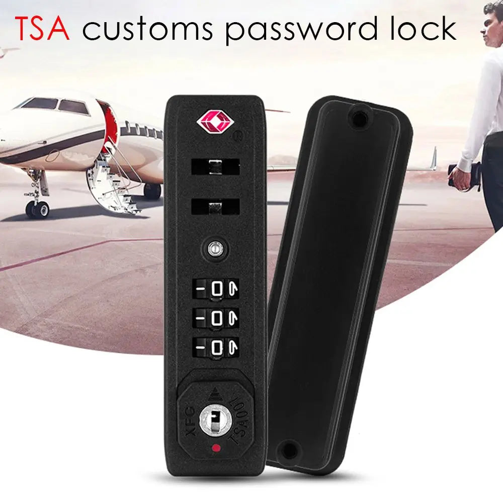 Portable Protection Security Anti-theft Weatherproof 3 Digit Combination Lock TSA Customs Lock TSA007 Safely Code Lock Quake