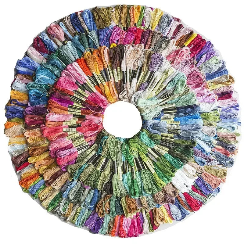 12/24/36/50 Anchor Similar DMC Cross Stitch Cotton Embroidery Thread Floss Sewing Skeins Craft Not Repeat Cross Stitch Quake
