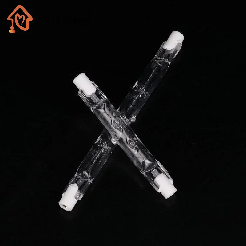 1Pcs J Type Halogen Light Bulb 360° Beam Angle R7S Halogen Linear Light Bulb For Ceiling Cabinet And Desk Construction Lights Quake