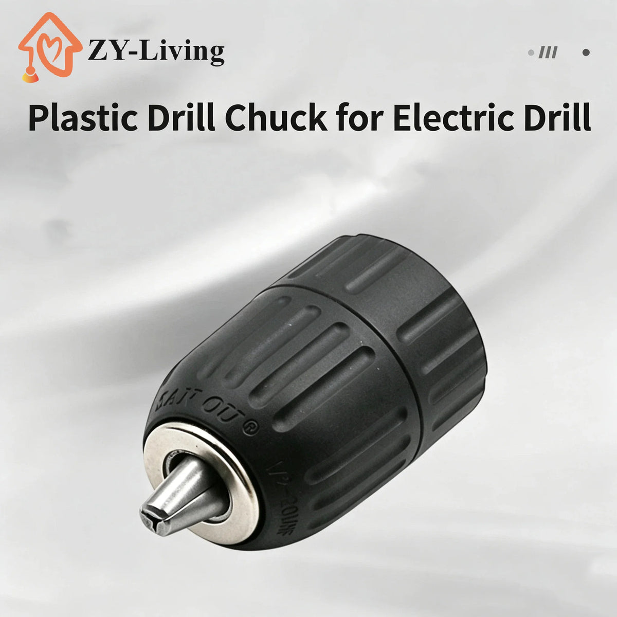 1Pcs Keyless Drill Chuck 0.8-10mm 3/8-24UNF Hex Shank SDS Plus Square Quick Grip Adapter For Drill Bit Screwdriver Tap Socket Quake