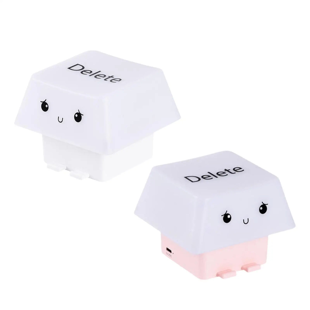 Keycap Night Light Keycap Decorative Lamp USB Rechargeable 3 Moods Light Tabletop Ornament Bedside Lamp for Desk Decorations Quake