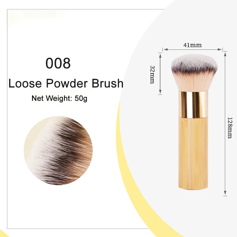 1pcs T Series Beauty Makeup Brushes Face Cosmetic Loose Powder Eyeshadow Highlight Eyebrow Make up Brush For Beauty Women Quake 008