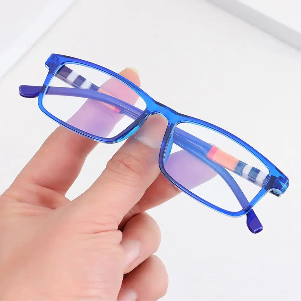 New Anti-Blue Light Reading Glasses for Women Men Fashion Striped PC Frame Readers Eyewear Eye Protection Presbyopia Eyeglasses Quake