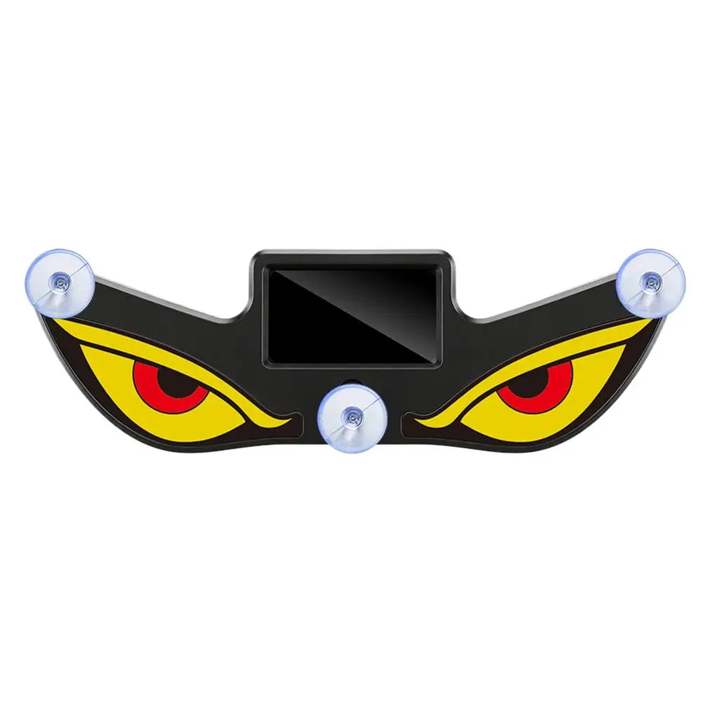 Solar Powered Demon Eye Neon Light Dynamic LED Car Triangle Window Warning Atmosphere Lamp Type C Rechargeable Quake C