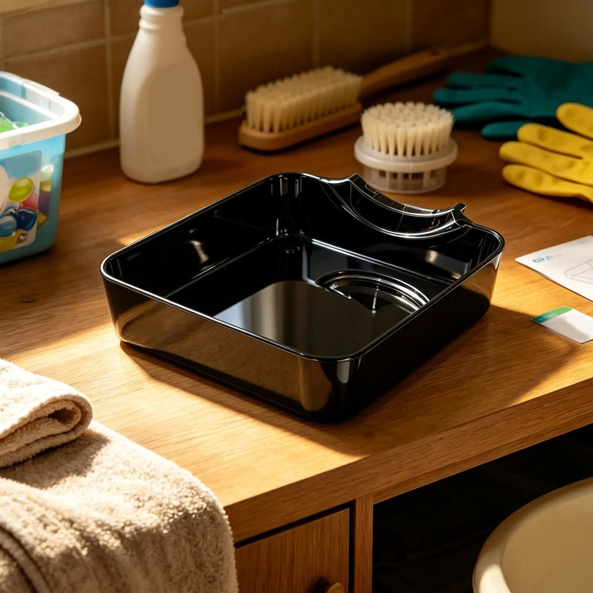 Reusable Washer Drain Pan With Funnel Lint Filter Front Load Washing Machine Drip Tray Home Laundry Accessory Quake