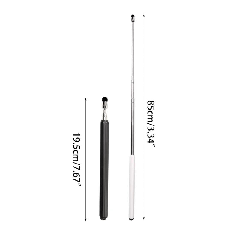 Telescopic Teacher Pointer Stick Retractable Teaching Pointer with Lanyard for Presentation Teaching Lecture Office K1KF Quake