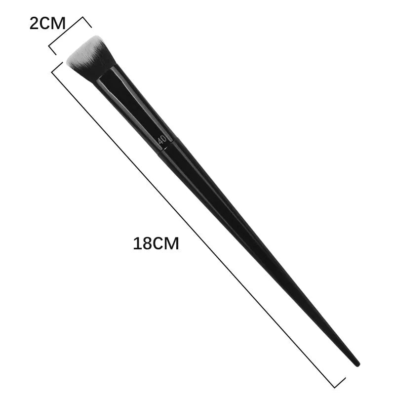 Women Soft Fiber Hair Concealer Makeup Brush Black Handle Powder Blusher Eye Shadow Foundation Make Up Brushes Beauty Tool Quake black