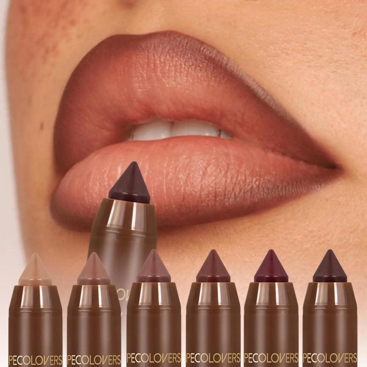 2In1 Matte Lipstick Pencil Waterproof Long Lasting Lip Brown Velvet Lip Liner Pen Lips Makeup Women Cosmetics Quake
