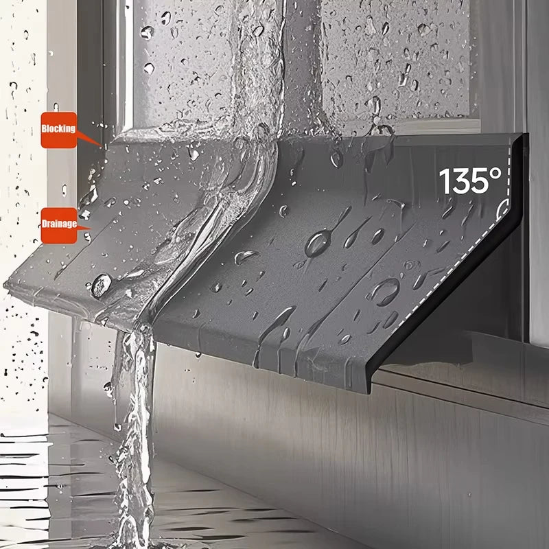 Window water blocking bar home window rain Flashing board aluminum alloy window edge waterproof Water Deflector sealing strip Quake