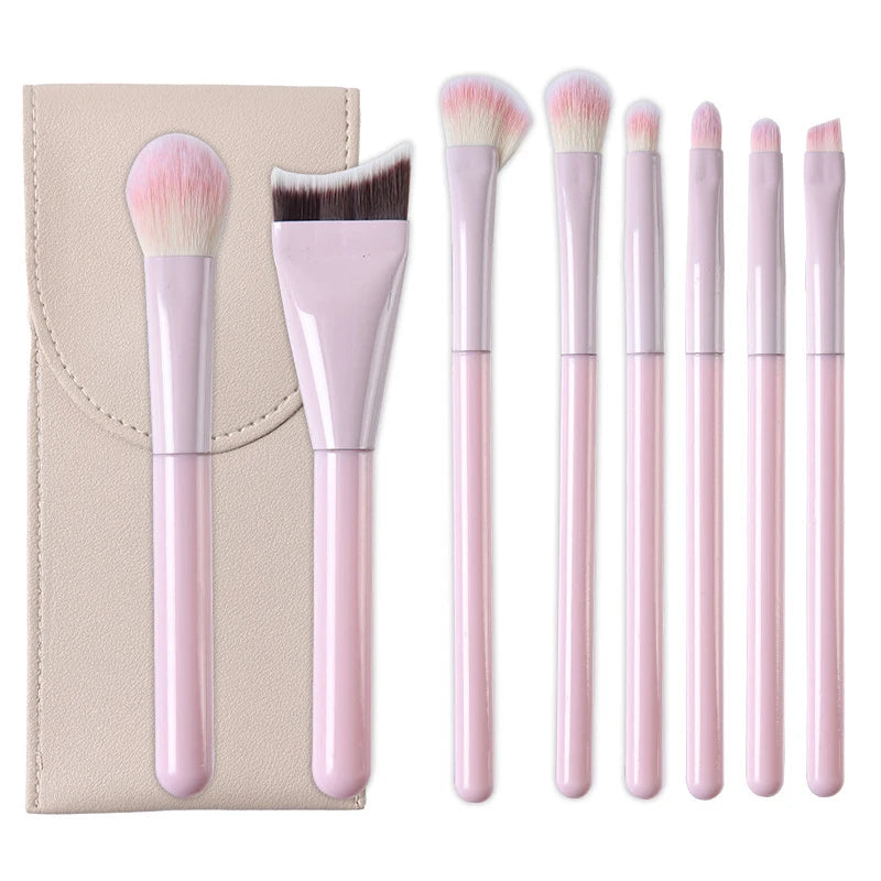 1/8 PCS Makeup Brushes Set Eye Shadow Foundation Women Cosmetic Brush Eyeshadow Blush Beauty Soft Hair Make Up Tools With Bag Quake B