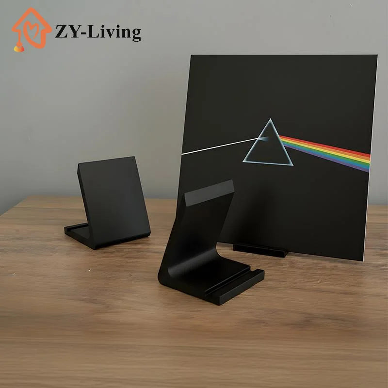 Desktop Vinyl Record Stand Record Player Holder Minimalist Display Rack Ideal For Office And Home Living Room Display Quake