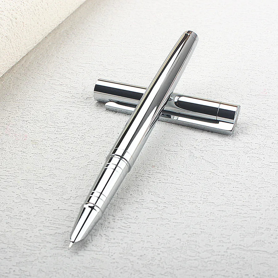 Jinhao 126 Metal Fountain Pen Silver Carved Business Signature Pen for Office Writing Quake 126-0.38MM 1